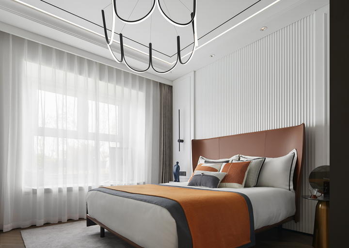 现代摩登风格室内设计家装案例-主卧 现代摩登风格室内设计家装案例-主卧