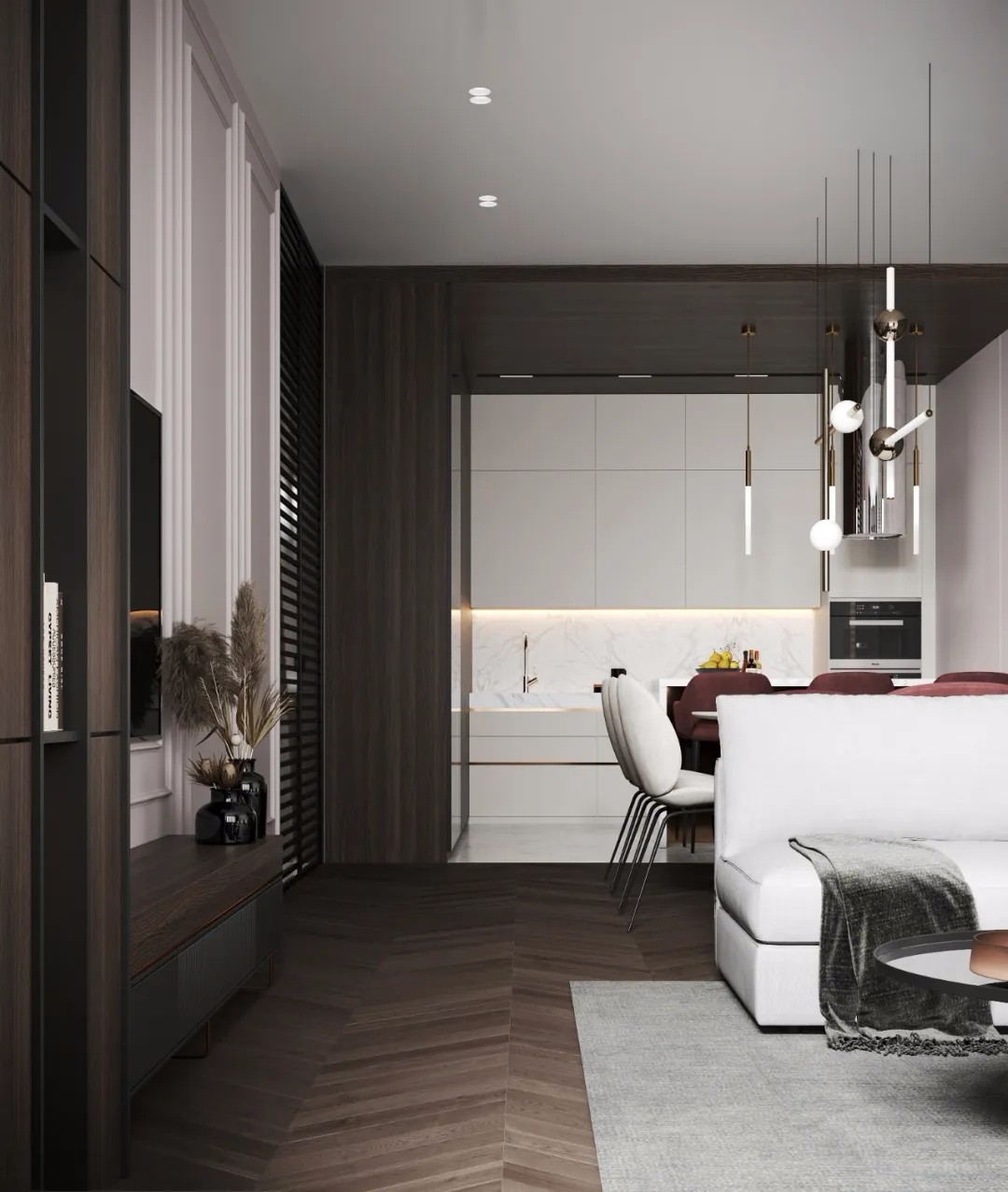 装修案例现代风格室内装修效果图-客餐厅 装修案例现代风格室内装修效果图-客餐厅