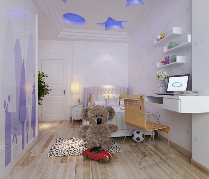 佛山装修公司现代欧式风格别墅装修效果图-儿童房 佛山装修公司现代欧式风格别墅装修效果图-儿童房