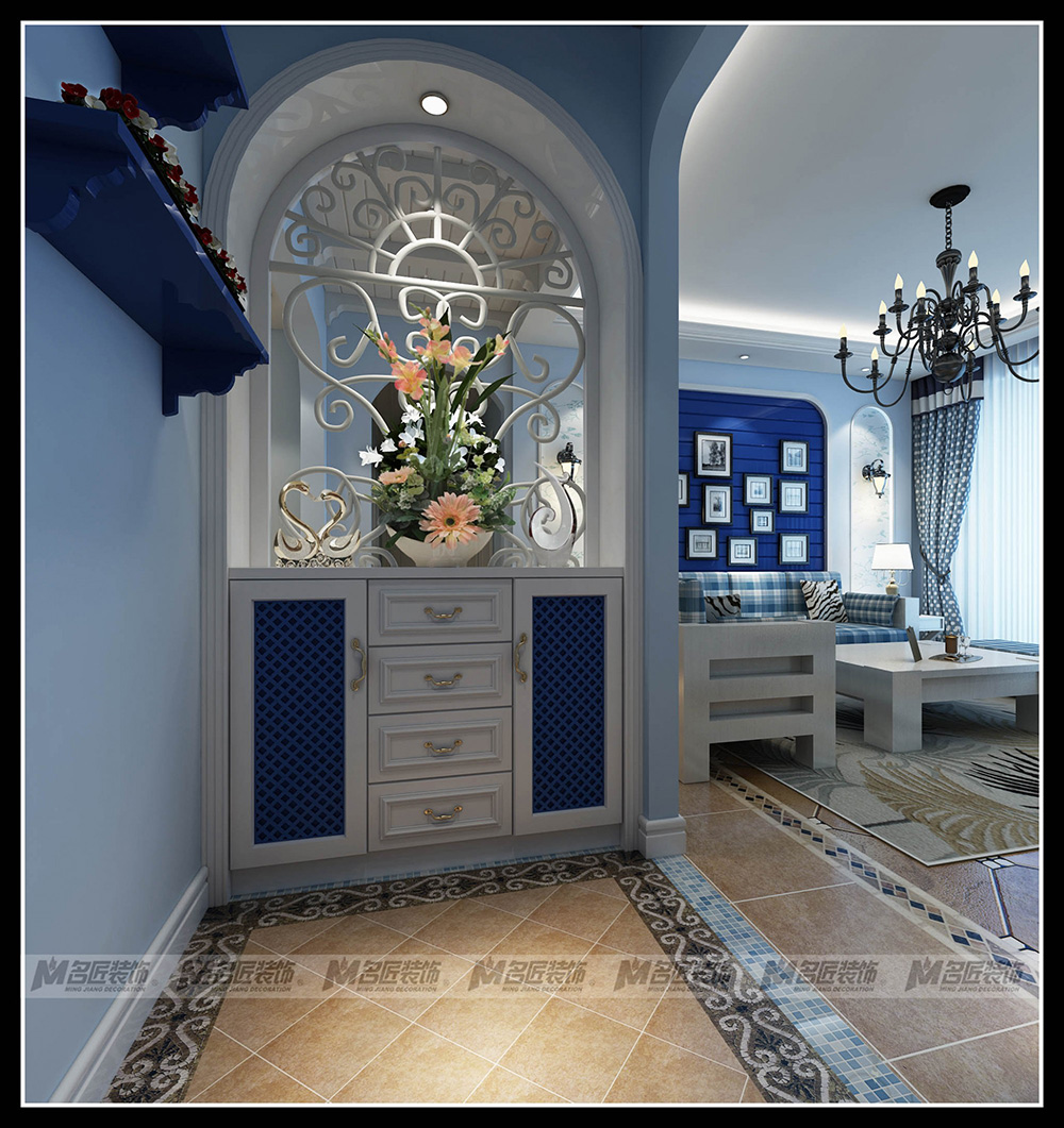 龙宸梧桐郡三居155平米北欧风格装修案例-玄关 龙宸梧桐郡三居155平米北欧风格装修案例-玄关