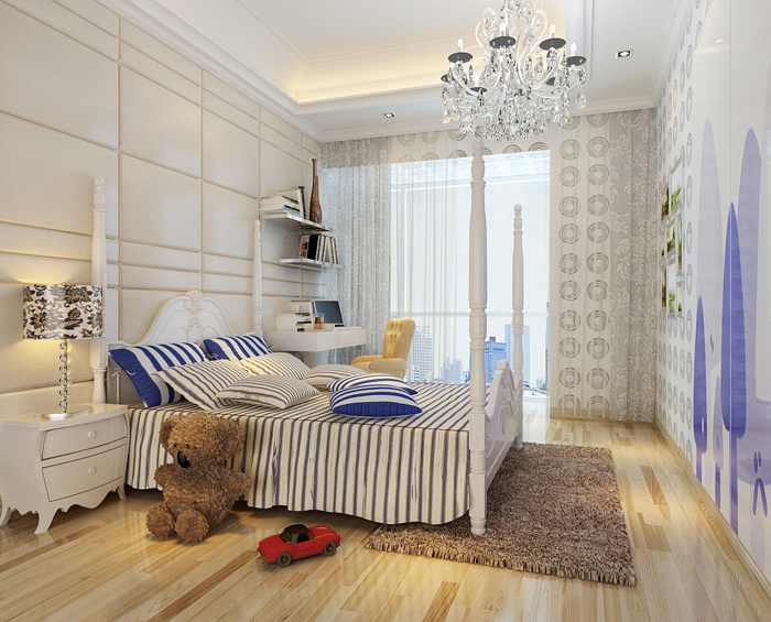 佛山装修公司现代欧式风格别墅装修效果图-客卧 佛山装修公司现代欧式风格别墅装修效果图-客卧