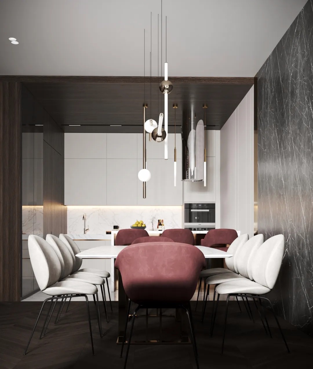 装修案例现代风格室内装修效果图-餐厅 装修案例现代风格室内装修效果图-餐厅