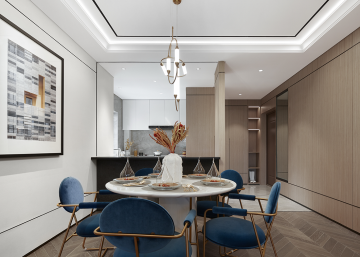 现代摩登风格室内设计家装案例-餐厅 现代摩登风格室内设计家装案例-餐厅